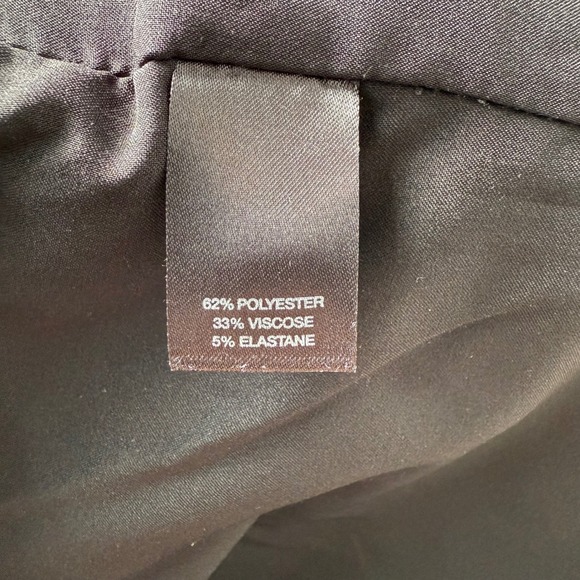 White House Black Market Pencil Black Skirt Womens‎ Sz 8 Button Front - Picture 9 of 9